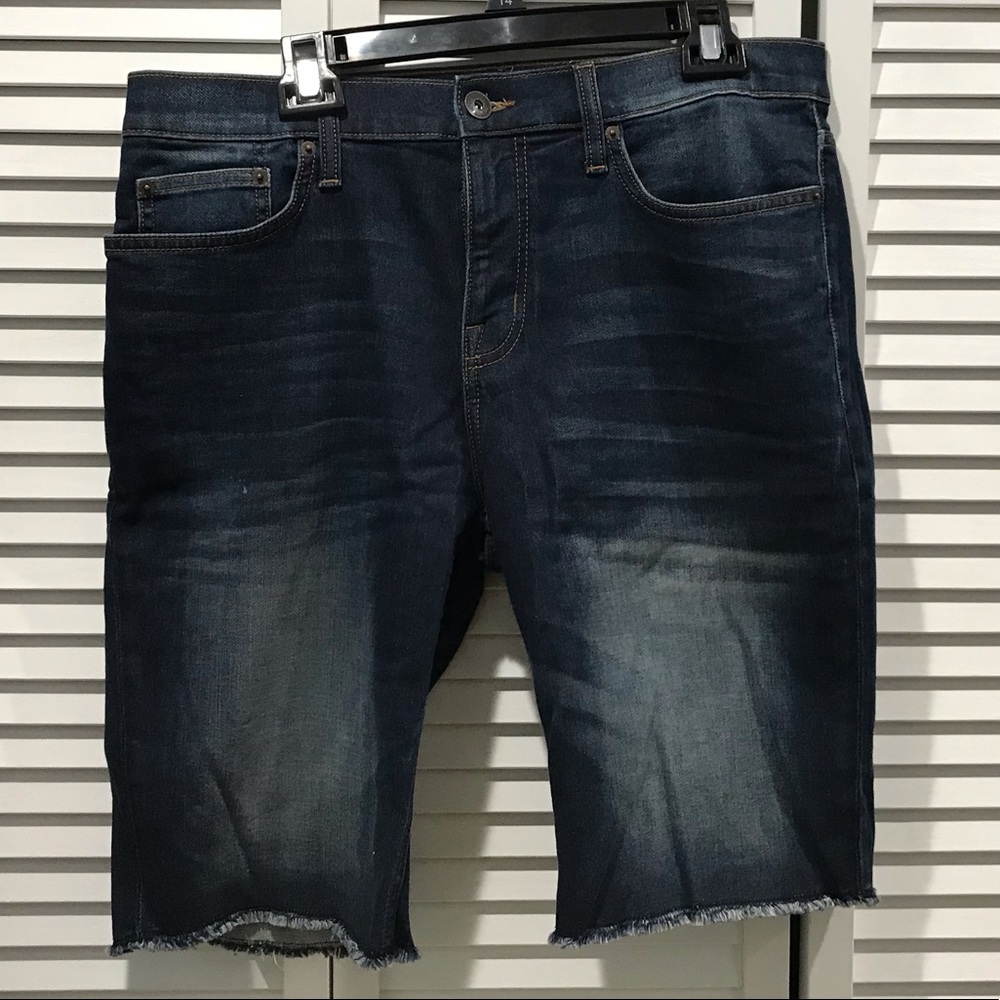 Men’s Mossimo Sz 32 Dark Blue Denim Stretch Shorts